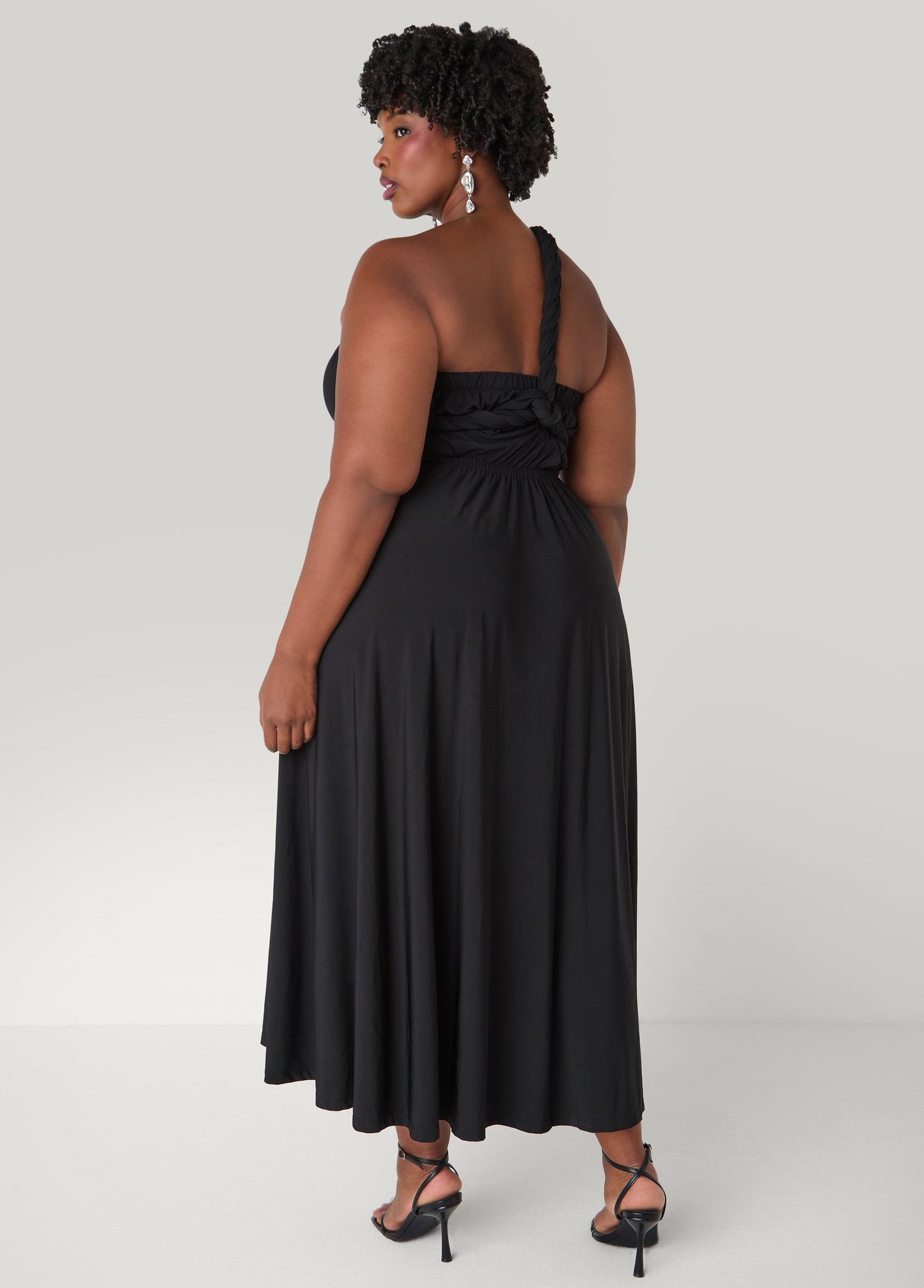 Ashley Stewart Convertible Maxi Dress Black