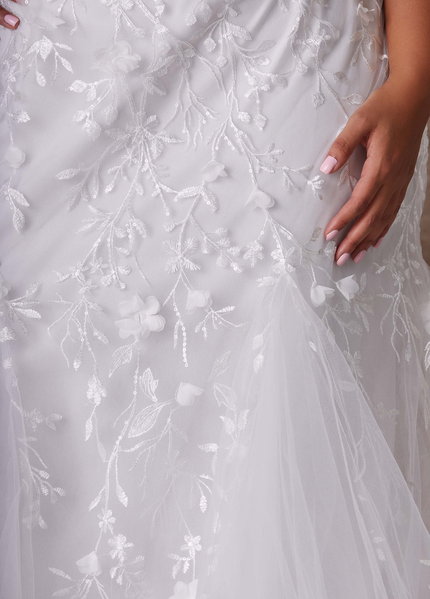Ashley Stewart The Rochelle Wedding Gown Egret
