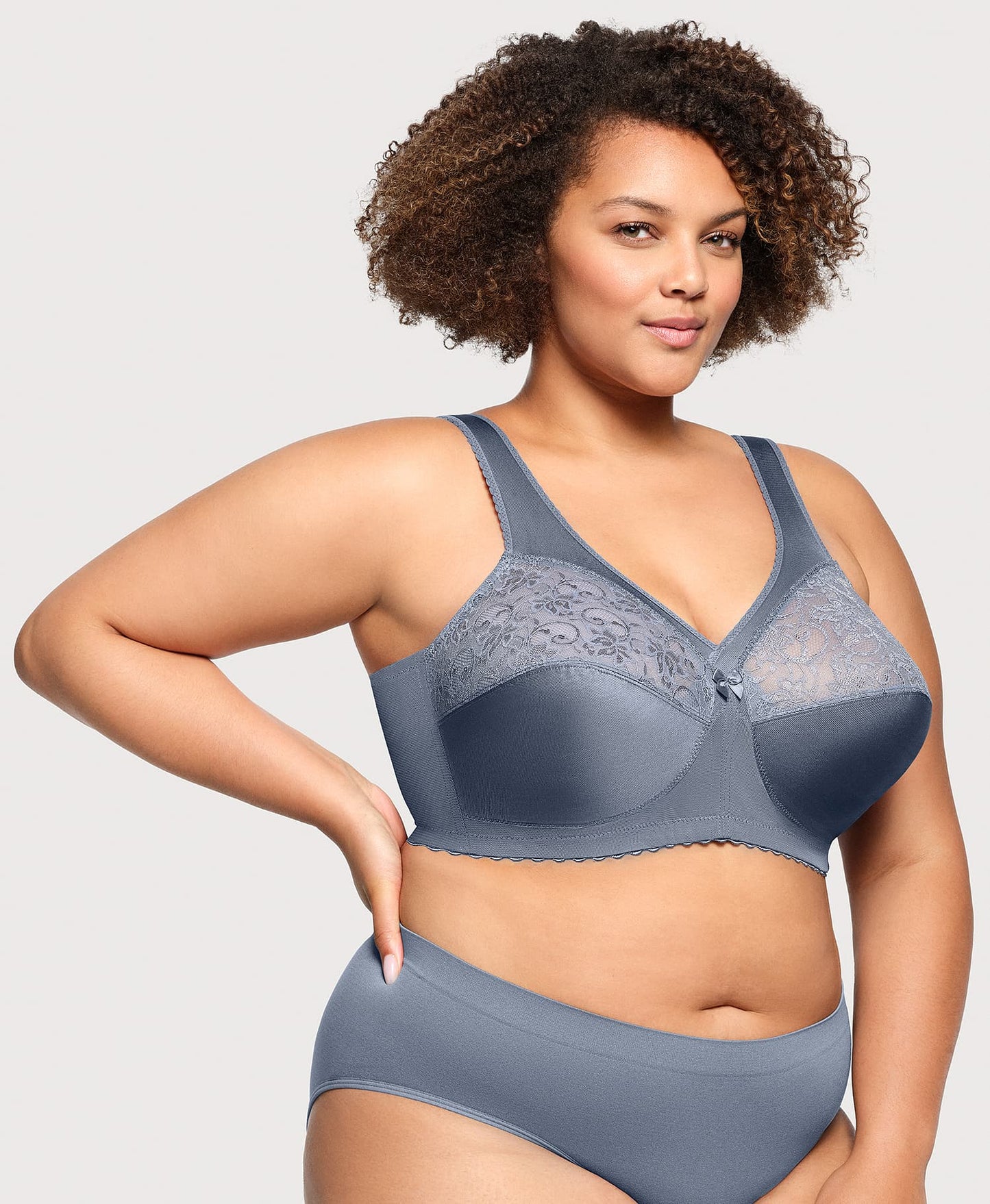 Ashley Stewart MagicLift Original Support Bra Folkstone Gray