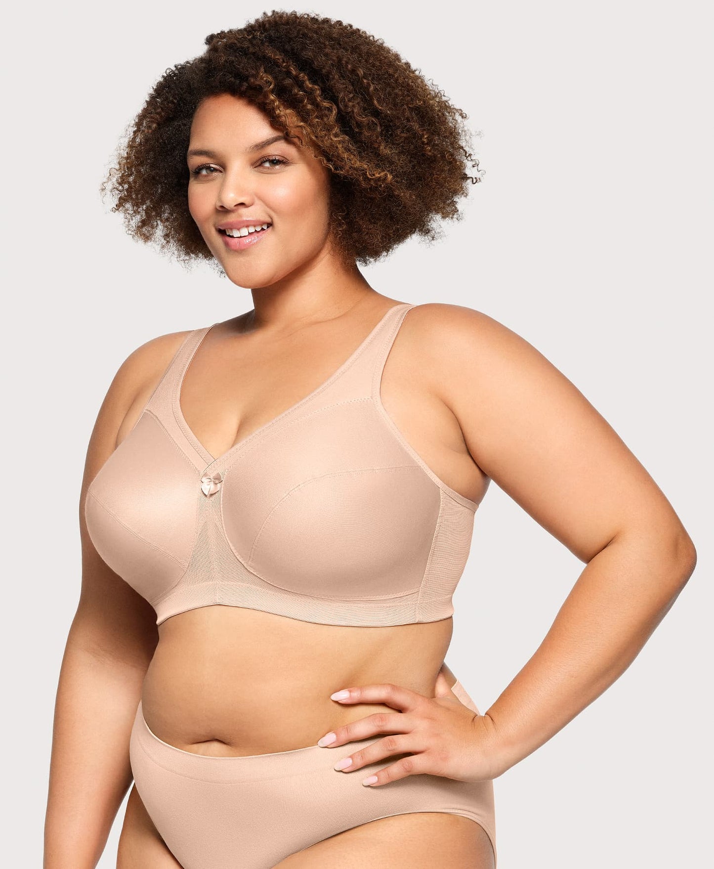 Ashley Stewart MagicLift Active Support Bra Cafe