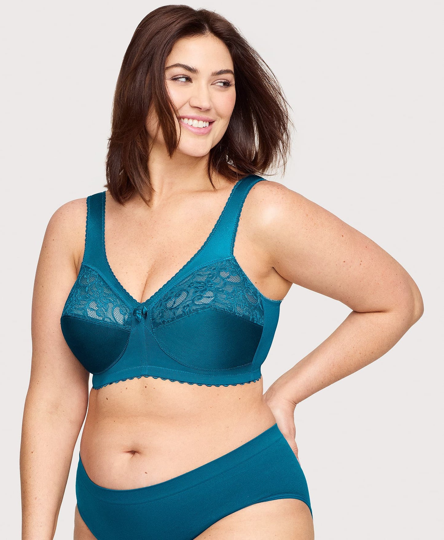 Ashley Stewart MagicLift Original Support Bra Dark Teal