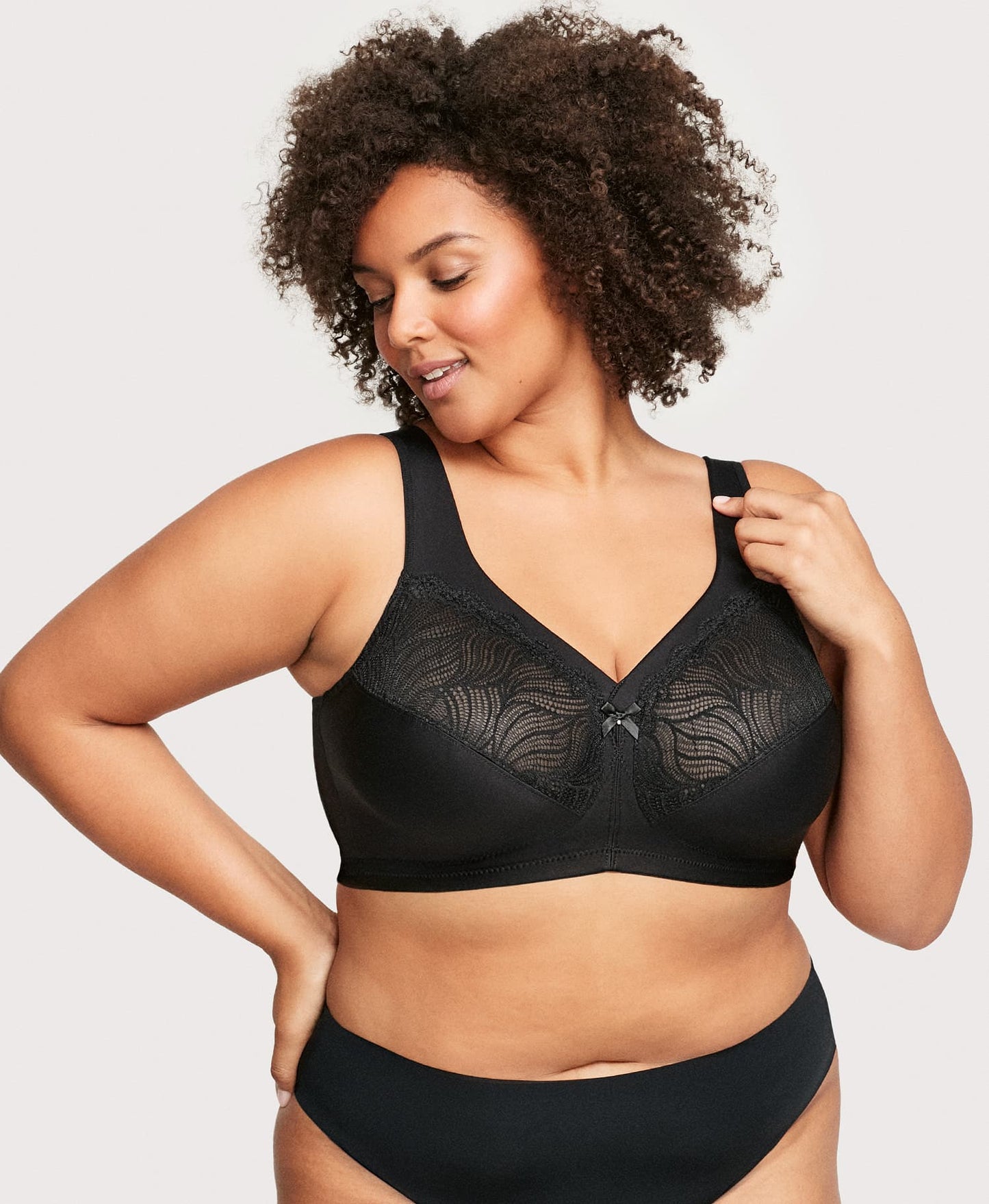 Ashley Stewart MagicLift Natural Shape Support Bra Black