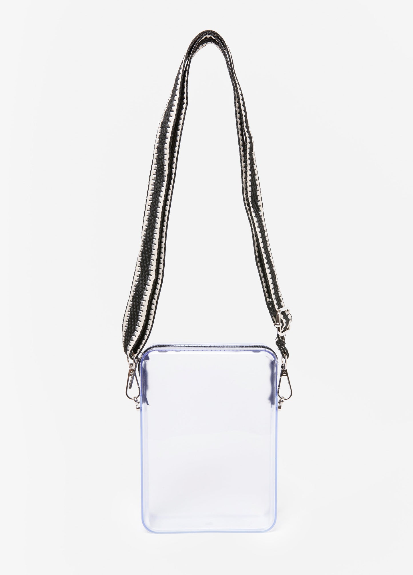 Ashley Stewart Embroidered Clear Camera Bag Clear