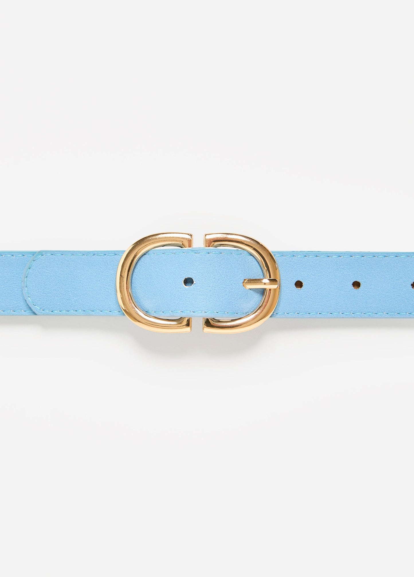 Ashley Stewart Crescent Buckle Belt POWDER BLUE