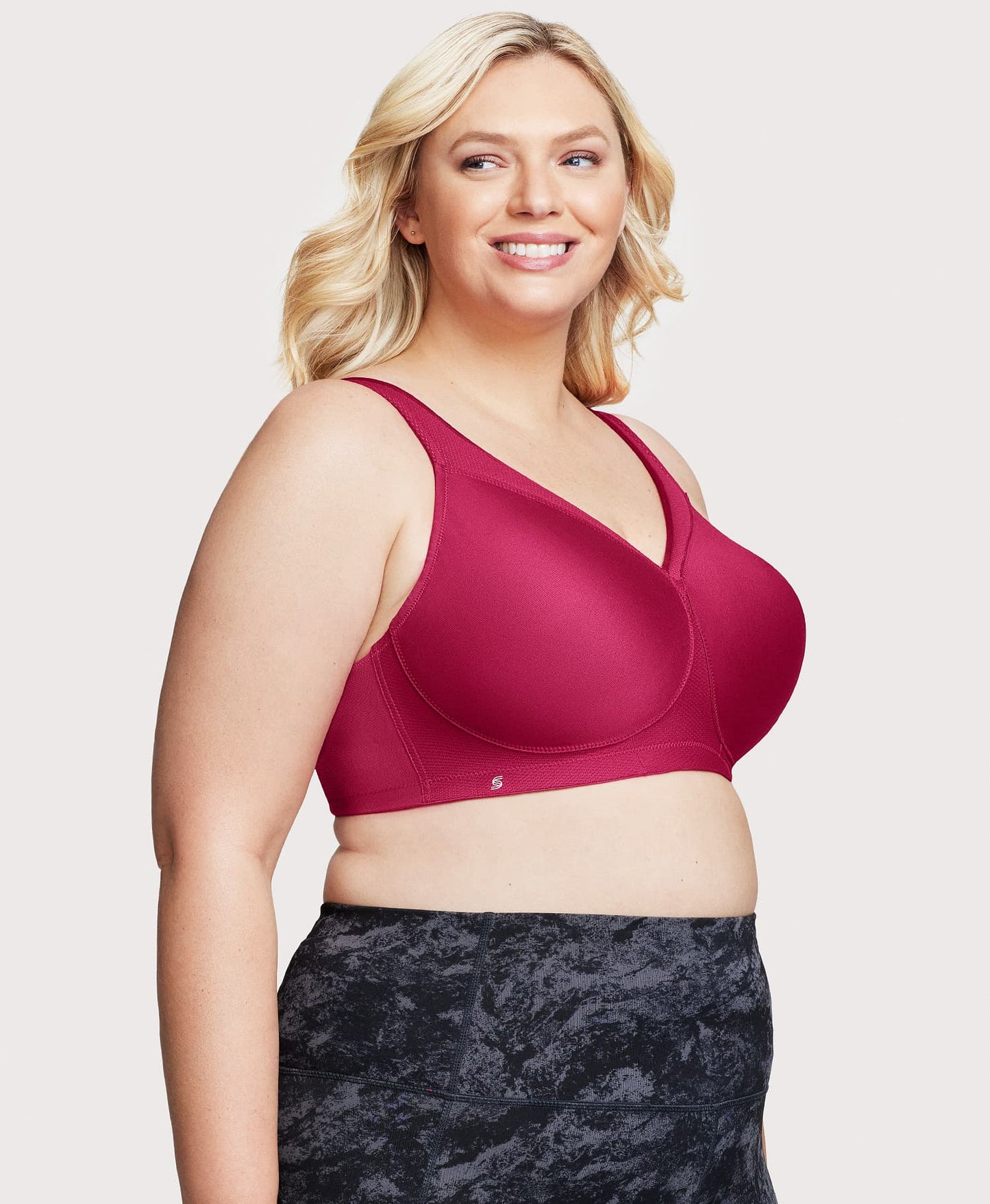 Ashley Stewart MagicLift Seamless Sports Bra Ruby Ruby Red