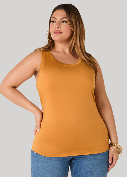 Ashley Stewart The Basic Stretch Knit Cami Bosphorus