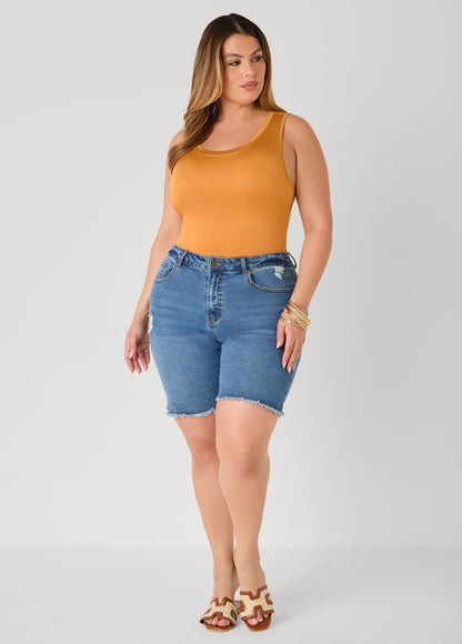 Ashley Stewart The Basic Stretch Knit Cami Bosphorus