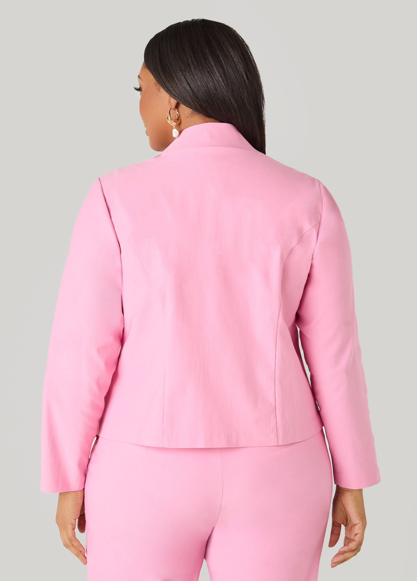 Ashley Stewart Millennium Embellished Jacket Pink