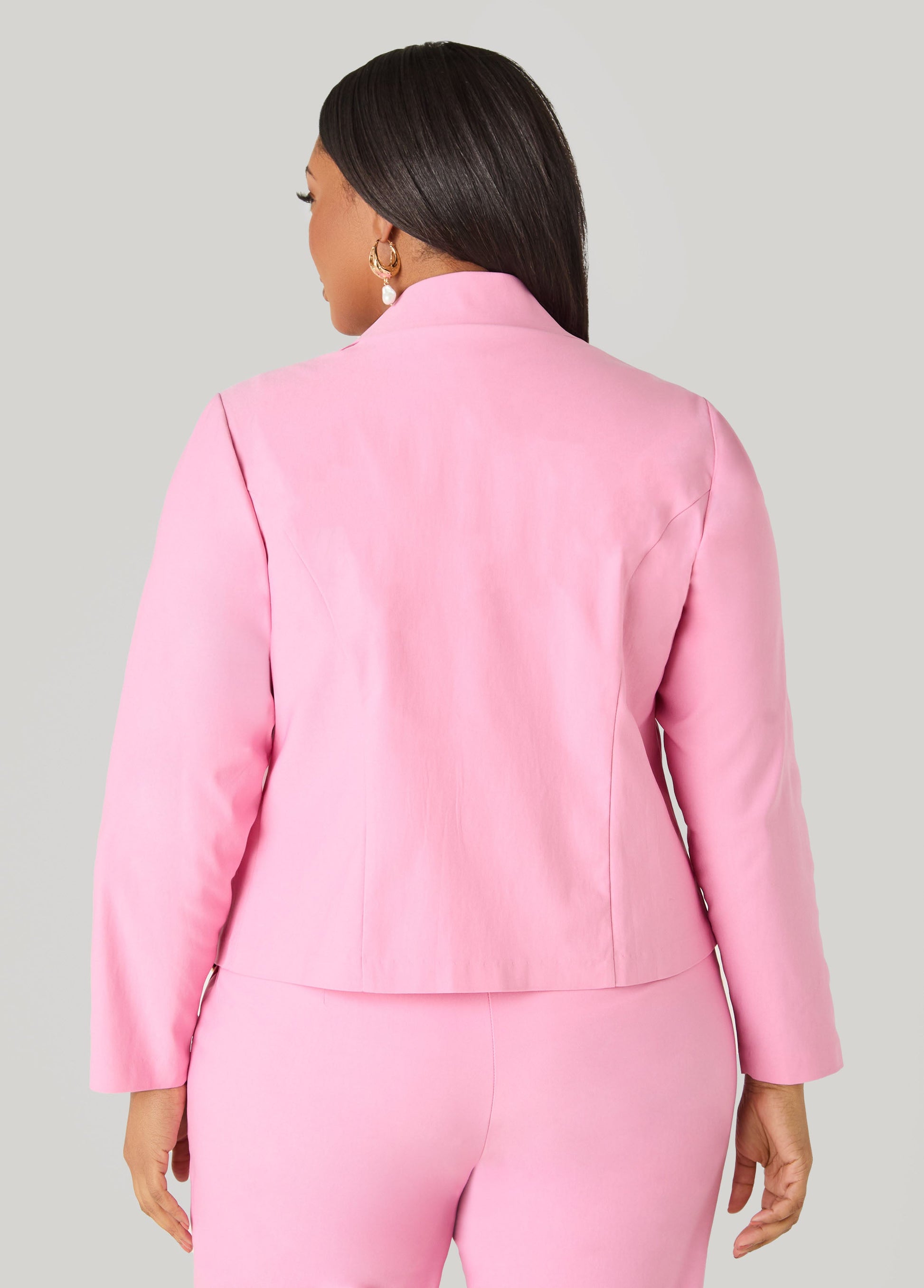 Ashley Stewart Millennium Embellished Jacket Pink