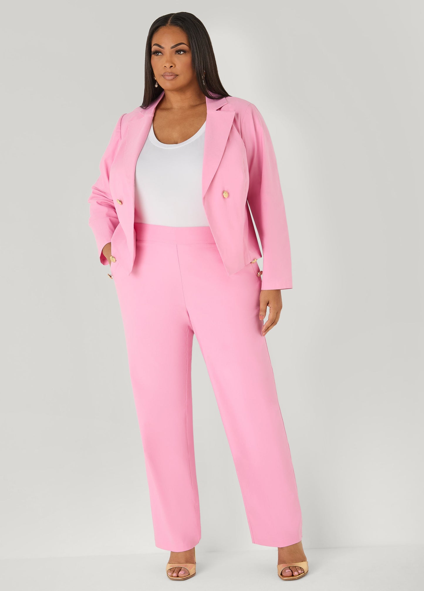 Ashley Stewart Millennium Sailor Pants Pink