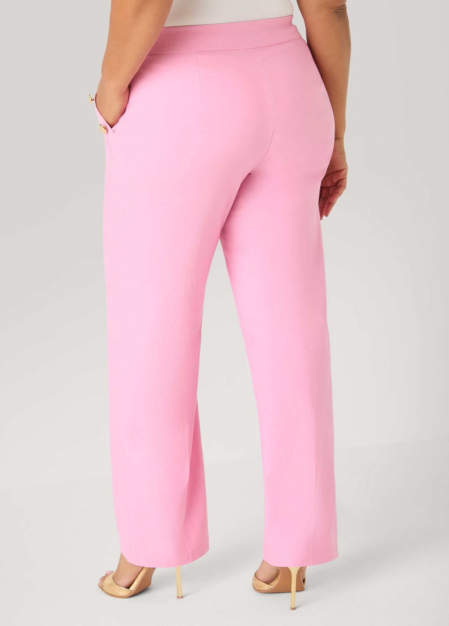 Ashley Stewart Millennium Sailor Pants Pink