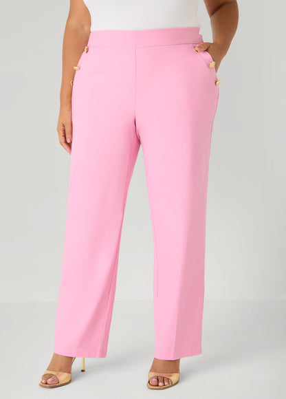 Ashley Stewart Millennium Sailor Pants Pink