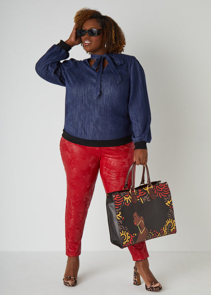 Ashley Stewart Pardon My Fro™ Harlem Tote Black