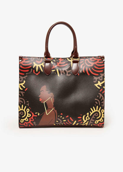 Ashley Stewart Pardon My Fro™ Harlem Tote Black