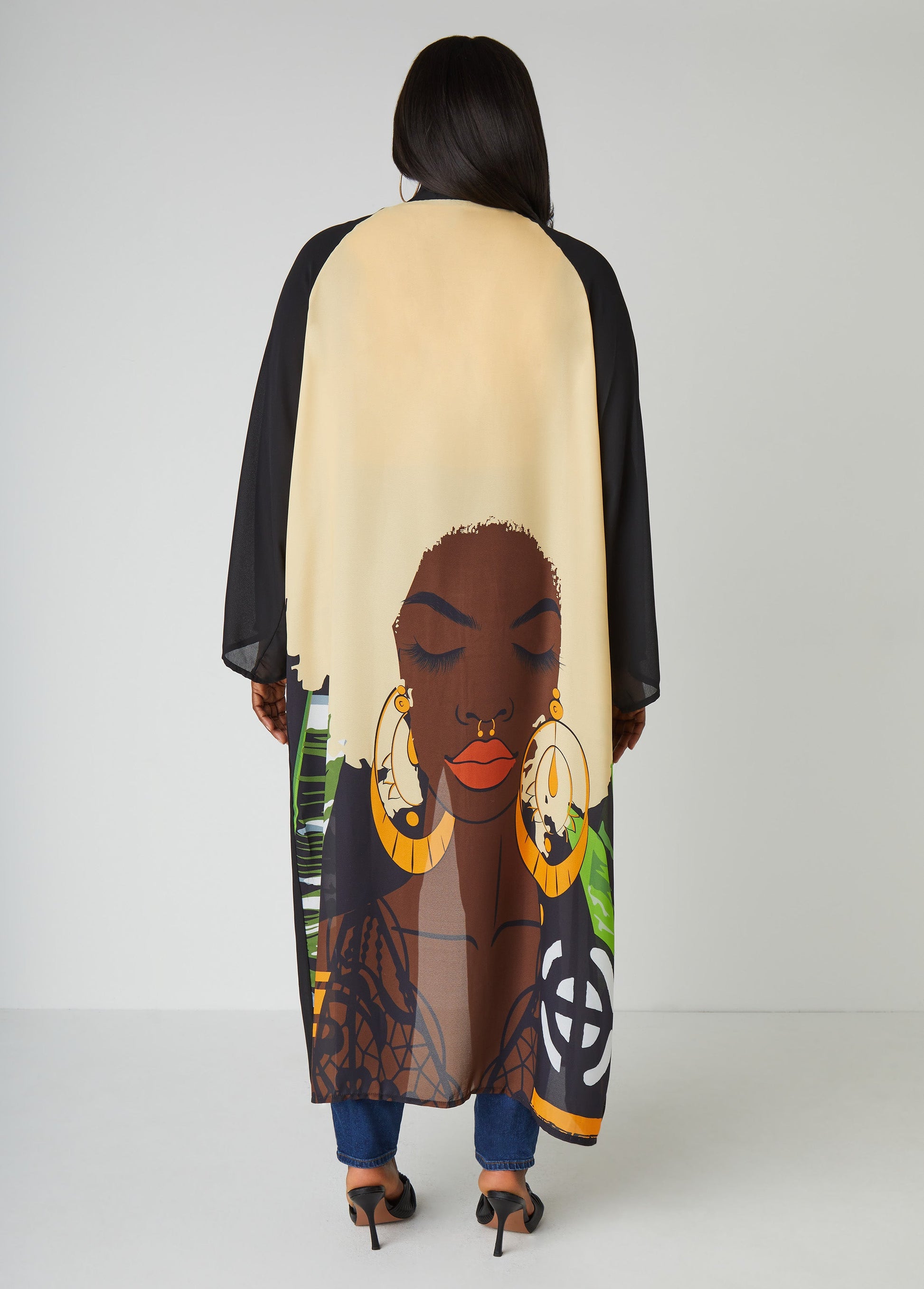 Ashley Stewart Pardon My Fro™ Ziggy Duster Black