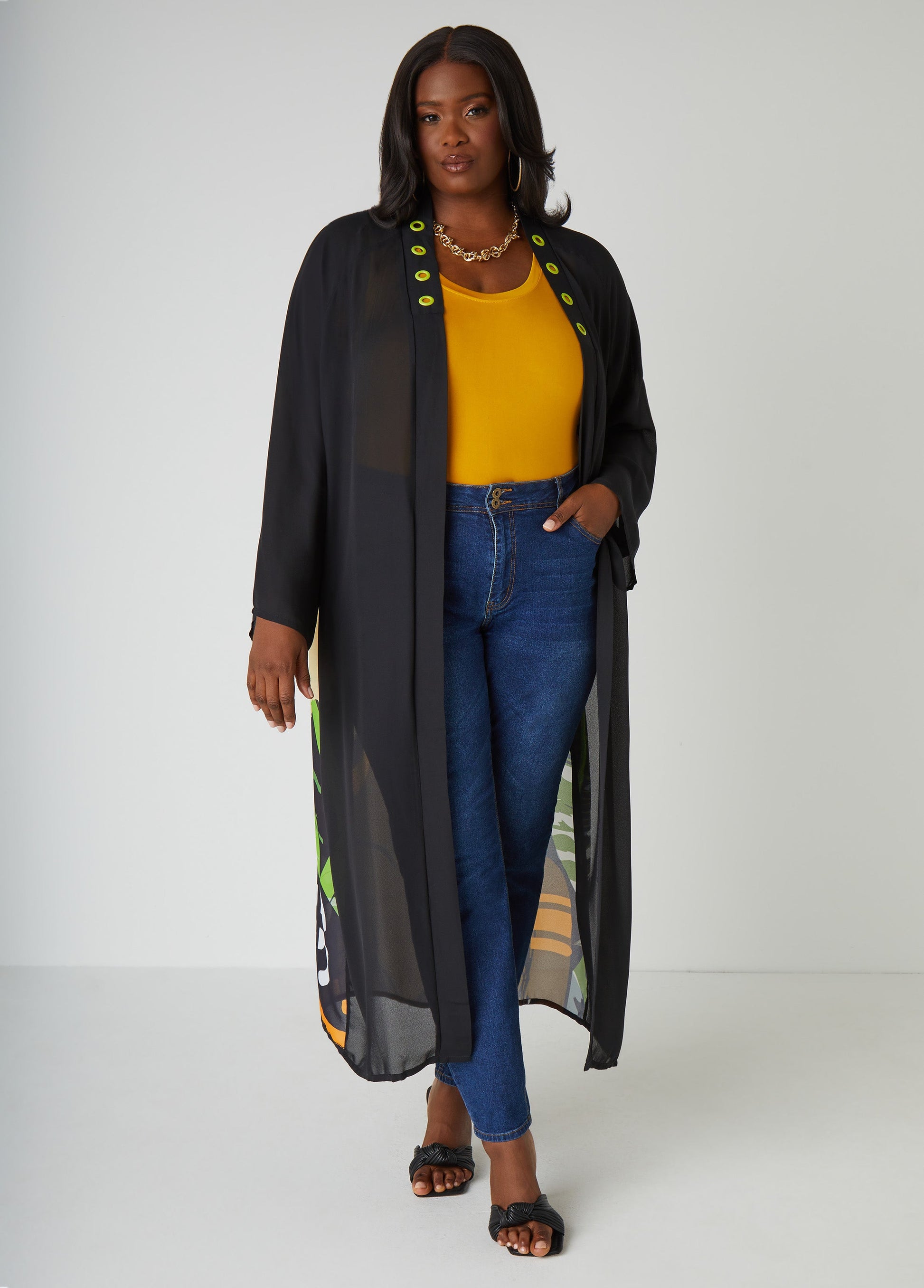 Ashley Stewart Pardon My Fro™ Ziggy Duster Black