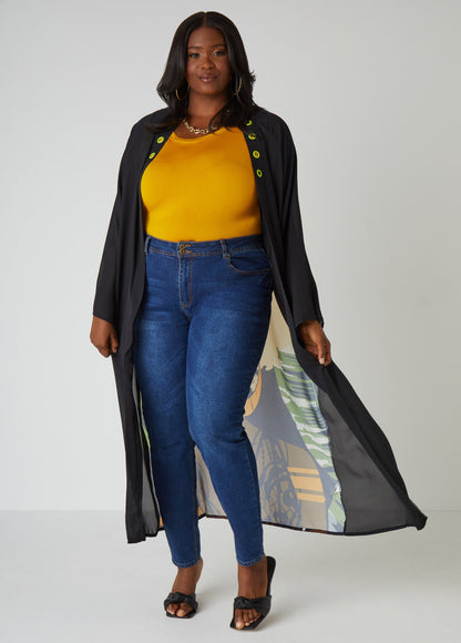 Ashley Stewart Pardon My Fro™ Ziggy Duster Black
