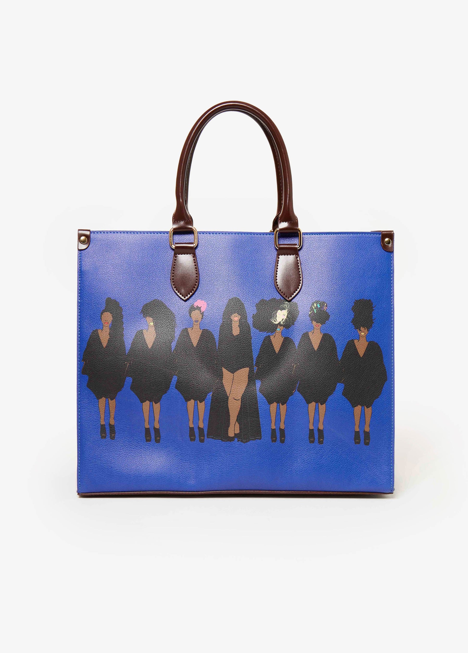 Ashley Stewart Pardon My Fro™ Tribe Tote Blue