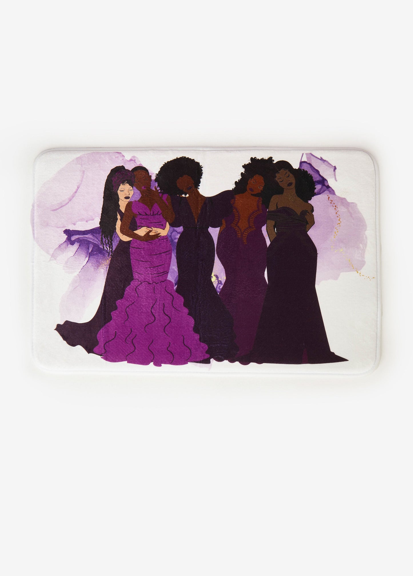 Ashley Stewart Pardon My Fro™ Harmony Bath Mat White
