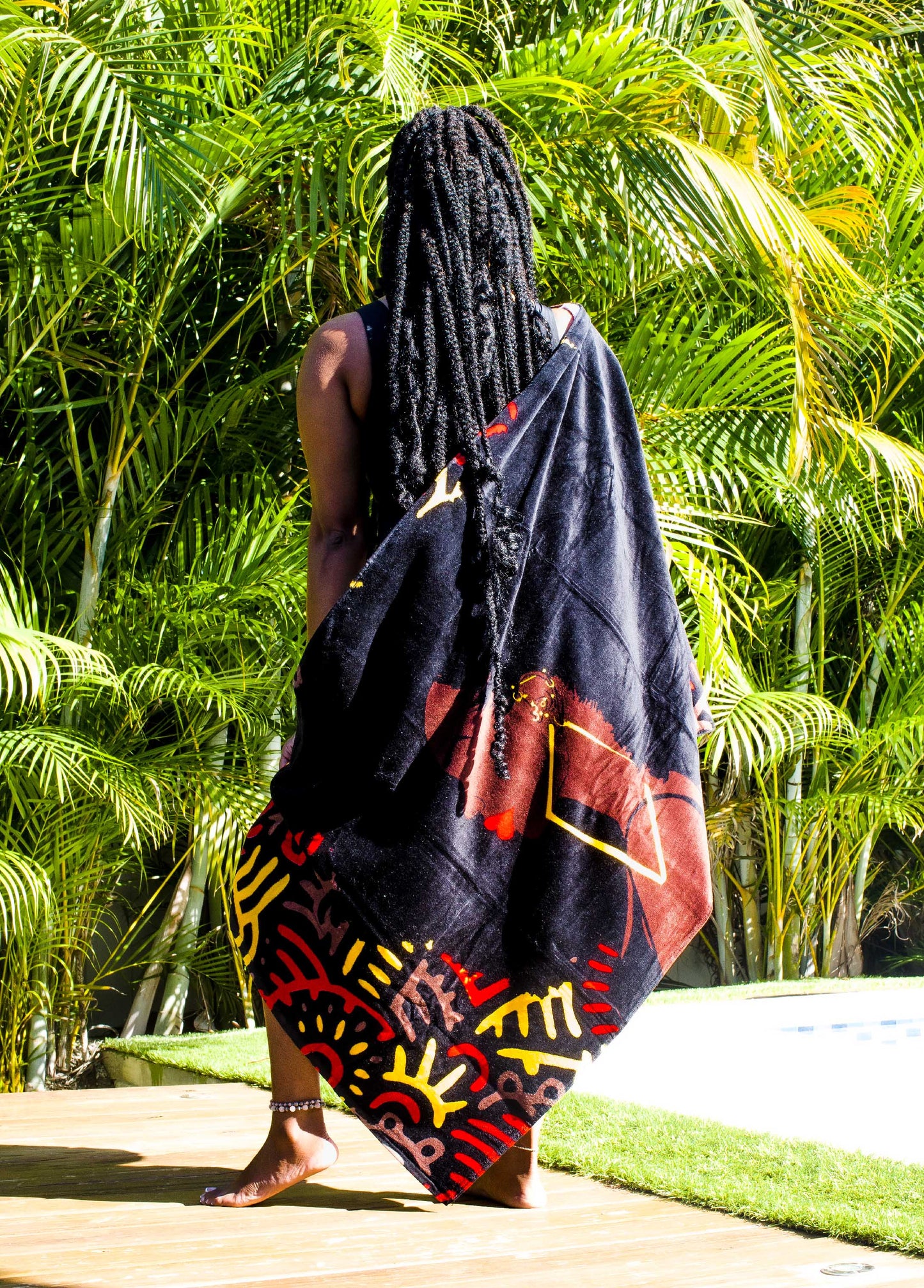 Ashley Stewart Pardon My Fro™ Harlem Beach Towel Multi