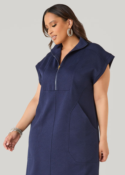 Ashley Stewart Athletic Knit Sneaker Dress White