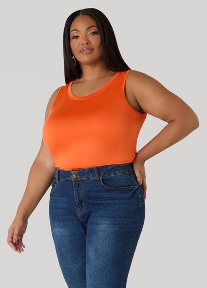 Ashley Stewart The Basic Knitted Cami Macaw Green
