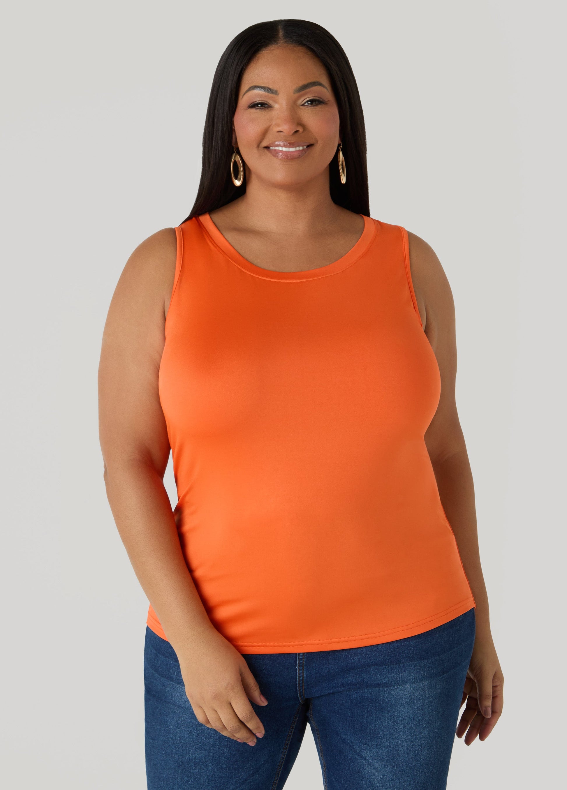 Ashley Stewart The Basic Knitted Cami Macaw Green
