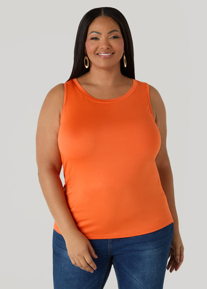 Ashley Stewart The Basic Knitted Cami Macaw Green