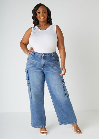 Ashley Stewart Plus Size Basic Tank Top Loose Plus Size Everyday Basic Knit Cami Iced Coffee