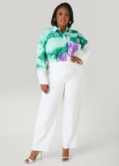 Ashley Stewart Floral Print Shirt Amazon