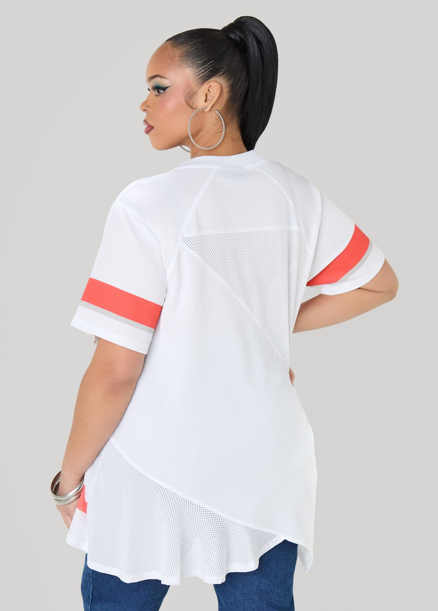 Ashley Stewart NYC Patchwork Jersey Orange