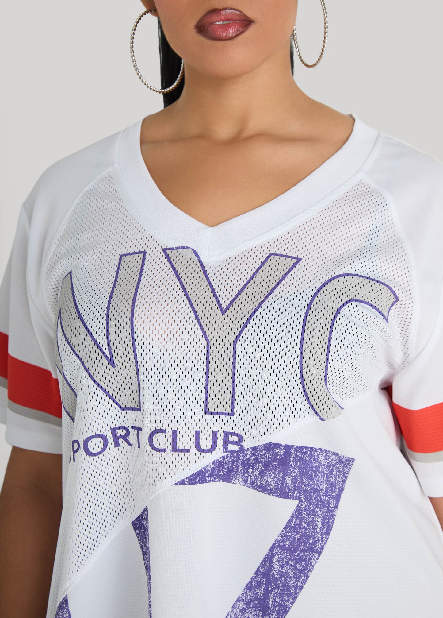 Ashley Stewart NYC Patchwork Jersey Orange