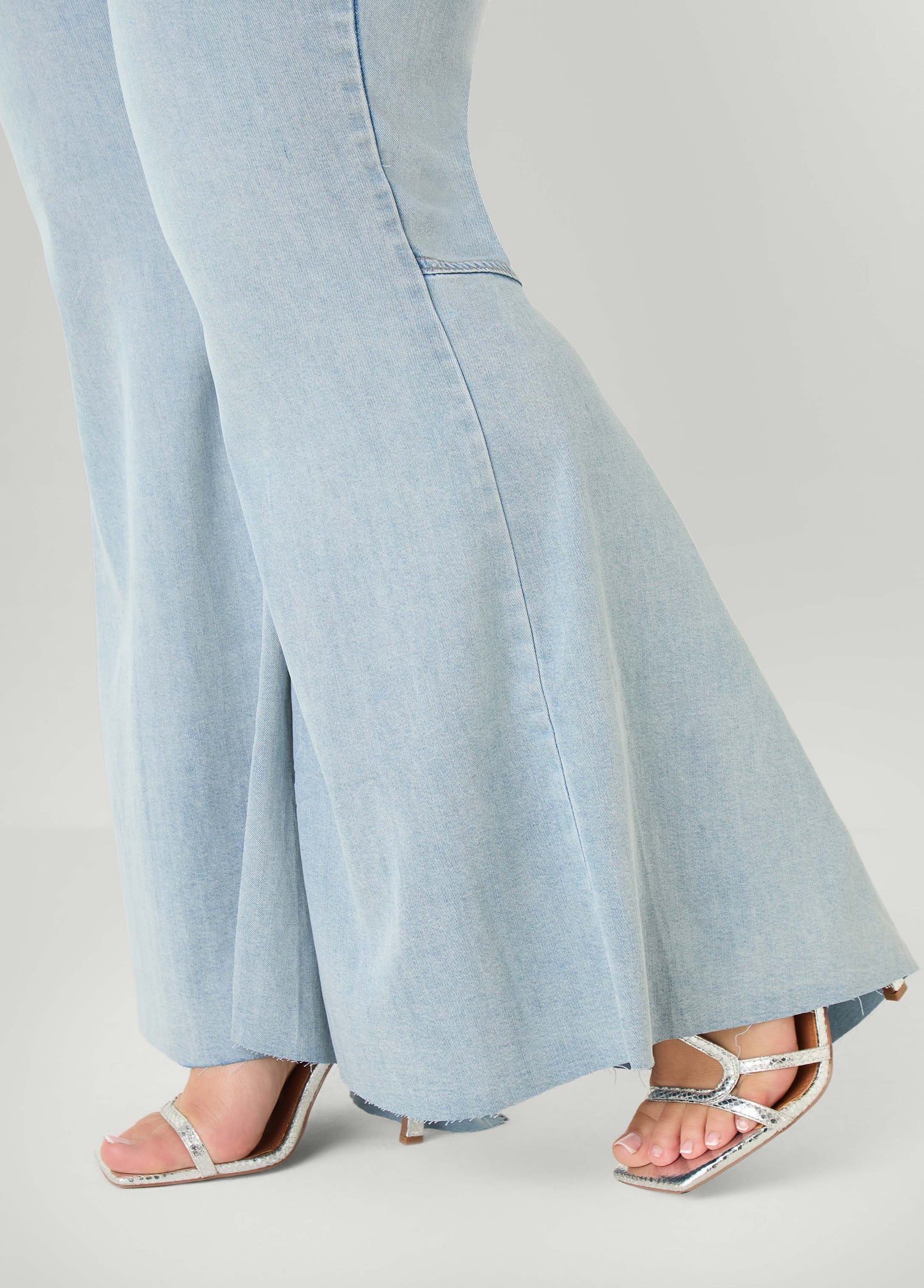 Ashley Stewart Seam Detailed Flared Jeans Vintage