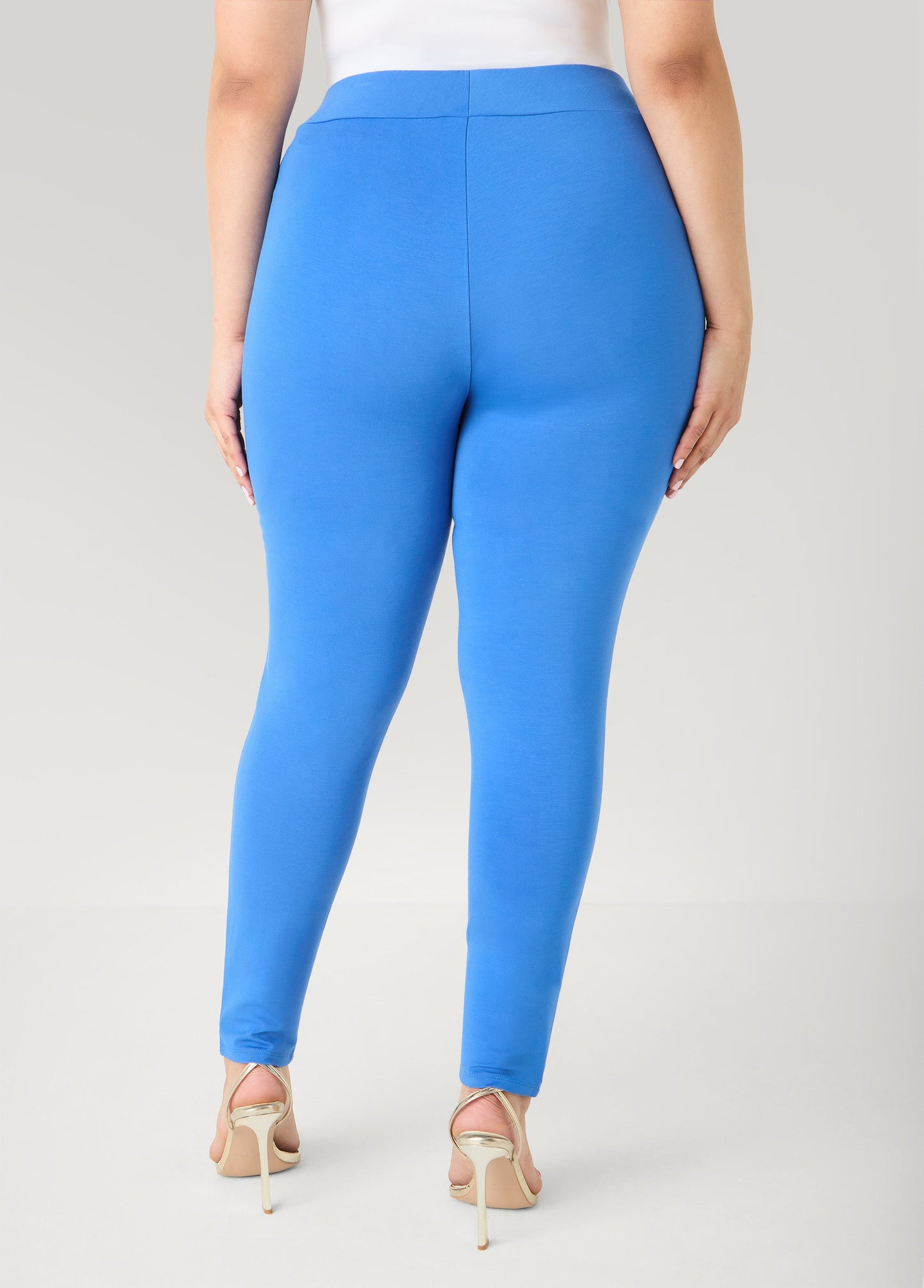 Ashley Stewart Seamed Ponte Leggings Spectra Yellow
