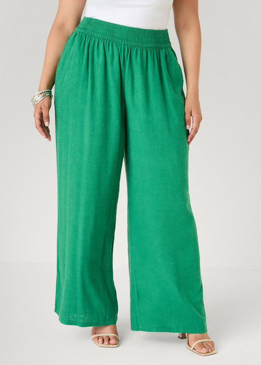 Ashley Stewart Linen Blend Pull On Pants Amazon