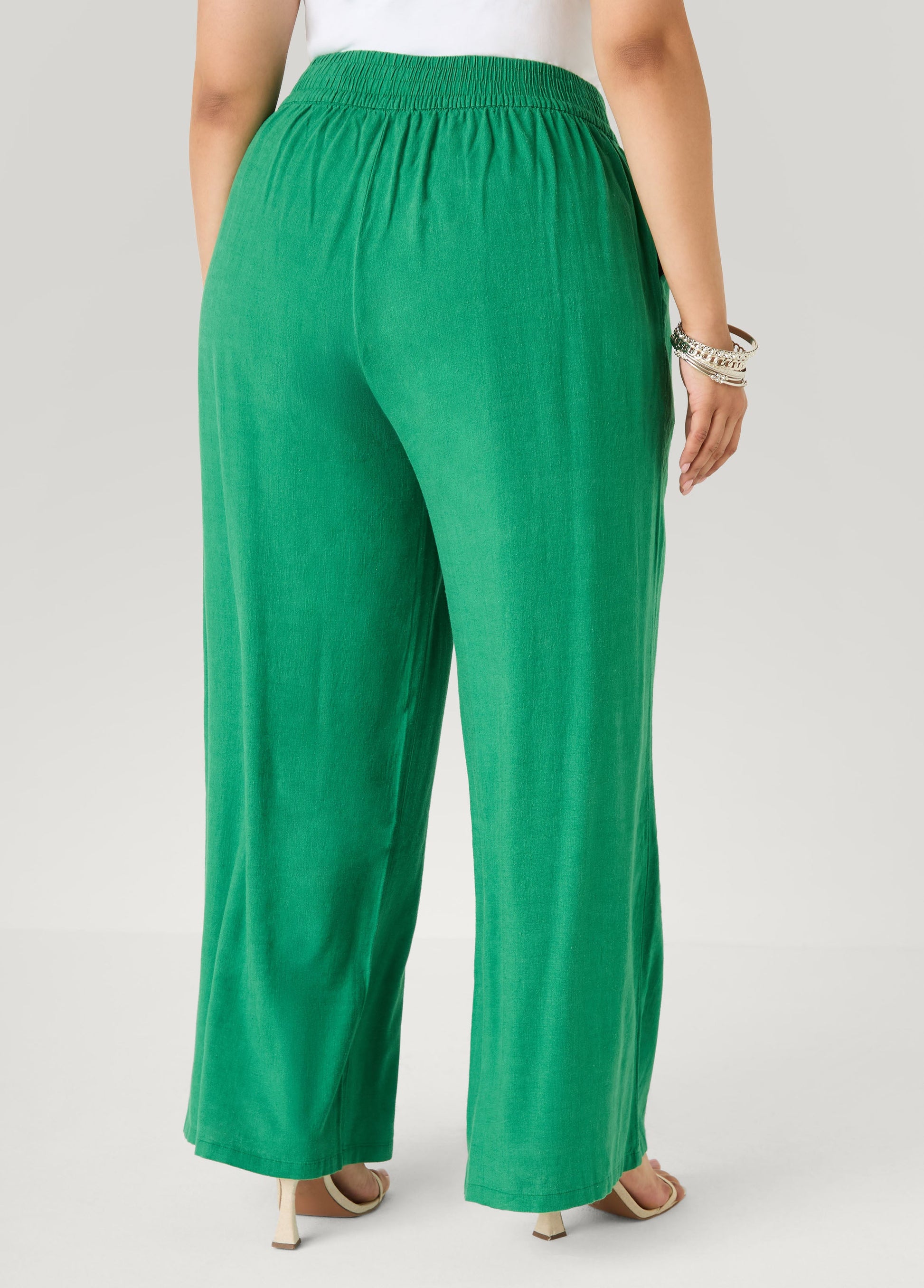 Ashley Stewart Linen Blend Pull On Pants Amazon