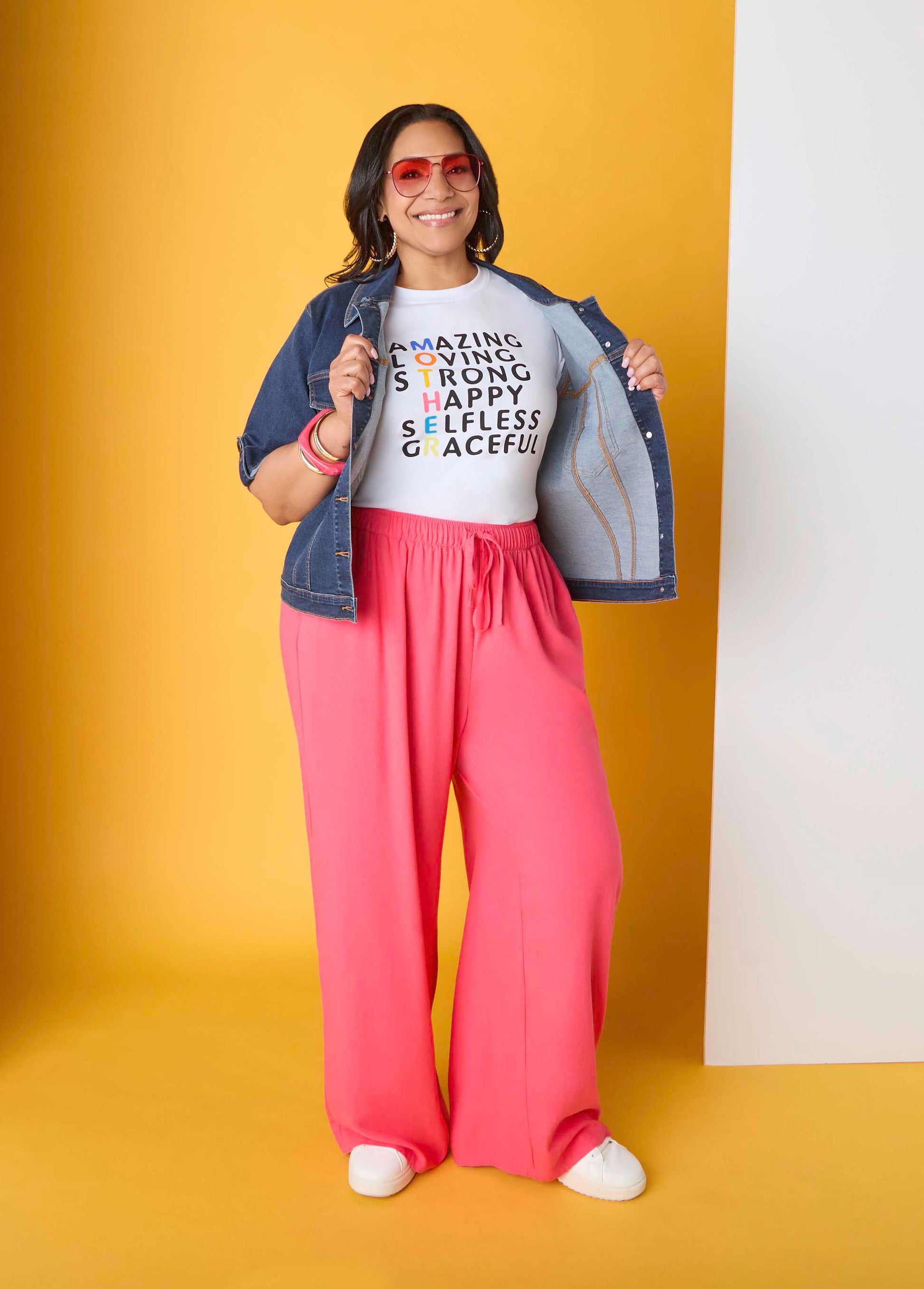 Ashley Stewart Drawstring Linen Blend Pants Navy Peony