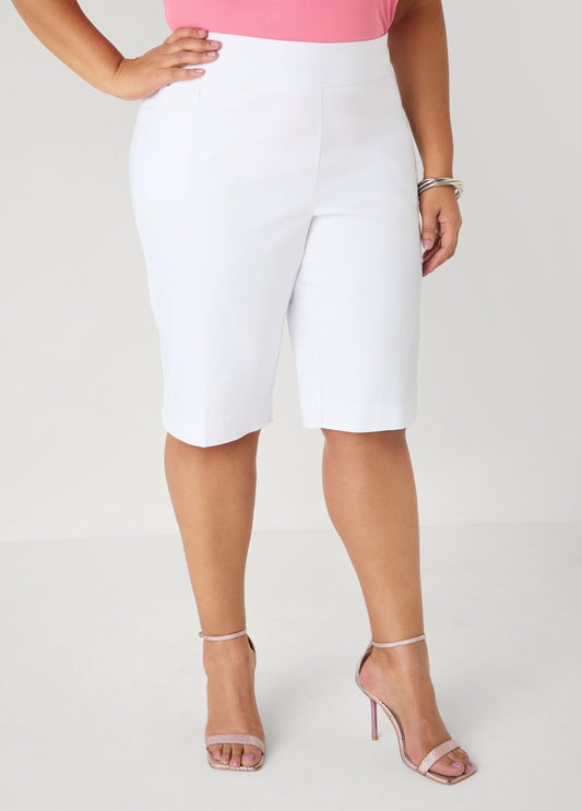 Ashley Stewart Millennium High Rise Bermuda Short White