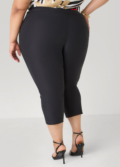 Ashley Stewart Millennium Pocket Capris Black