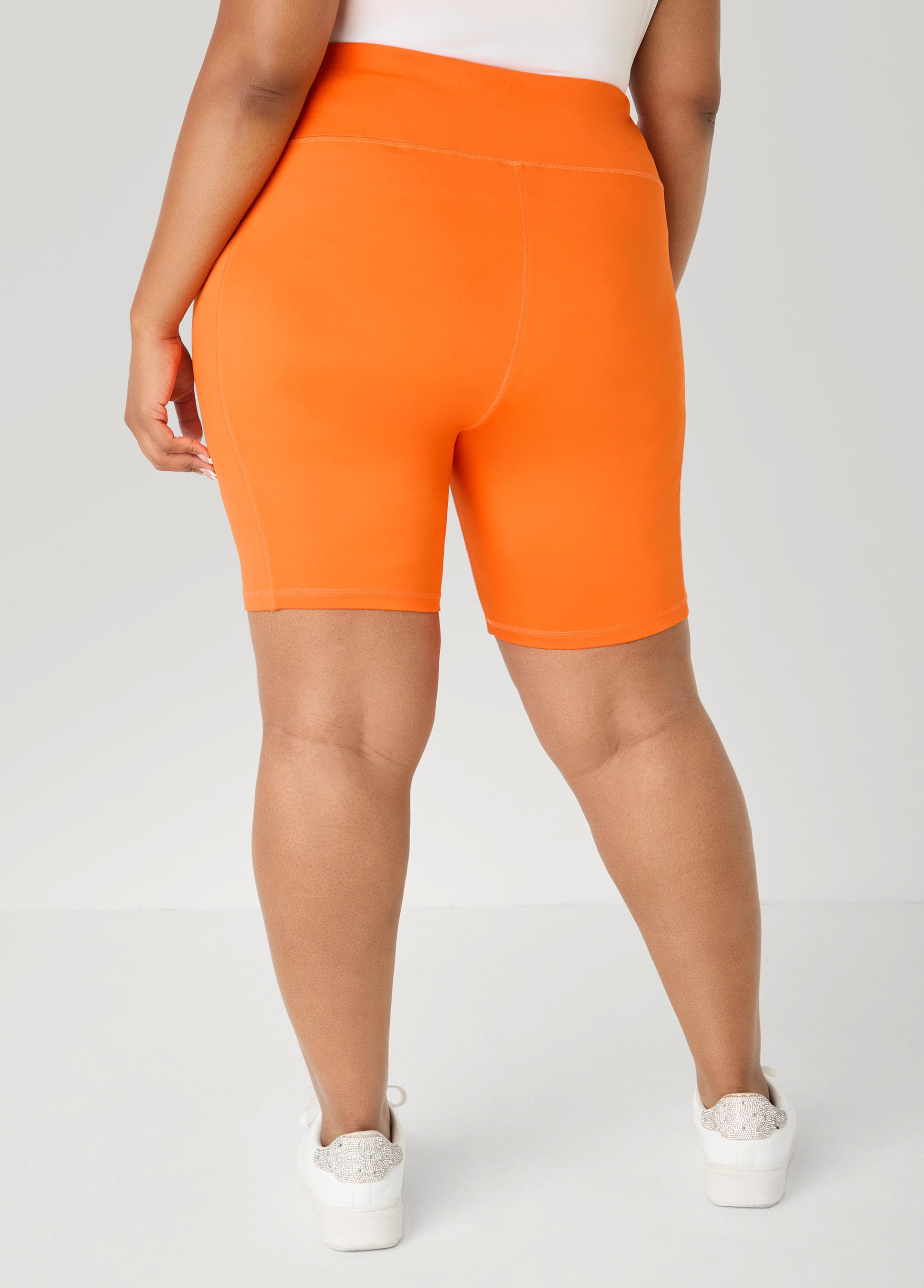 Ashley Stewart Phone Pocket Biker Shorts Caribbean Sea