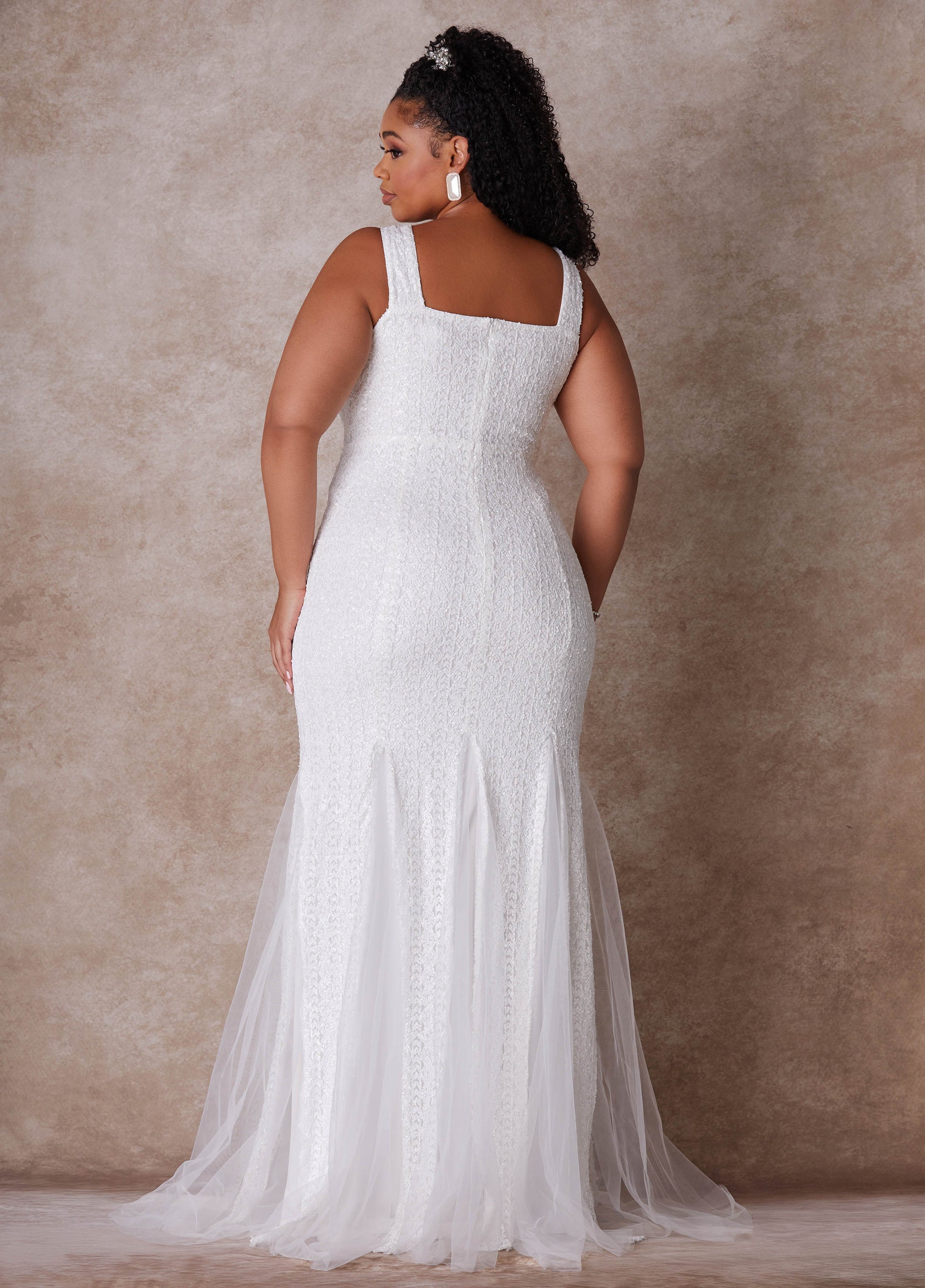 Ashley Stewart The Shera Wedding Gown Egret