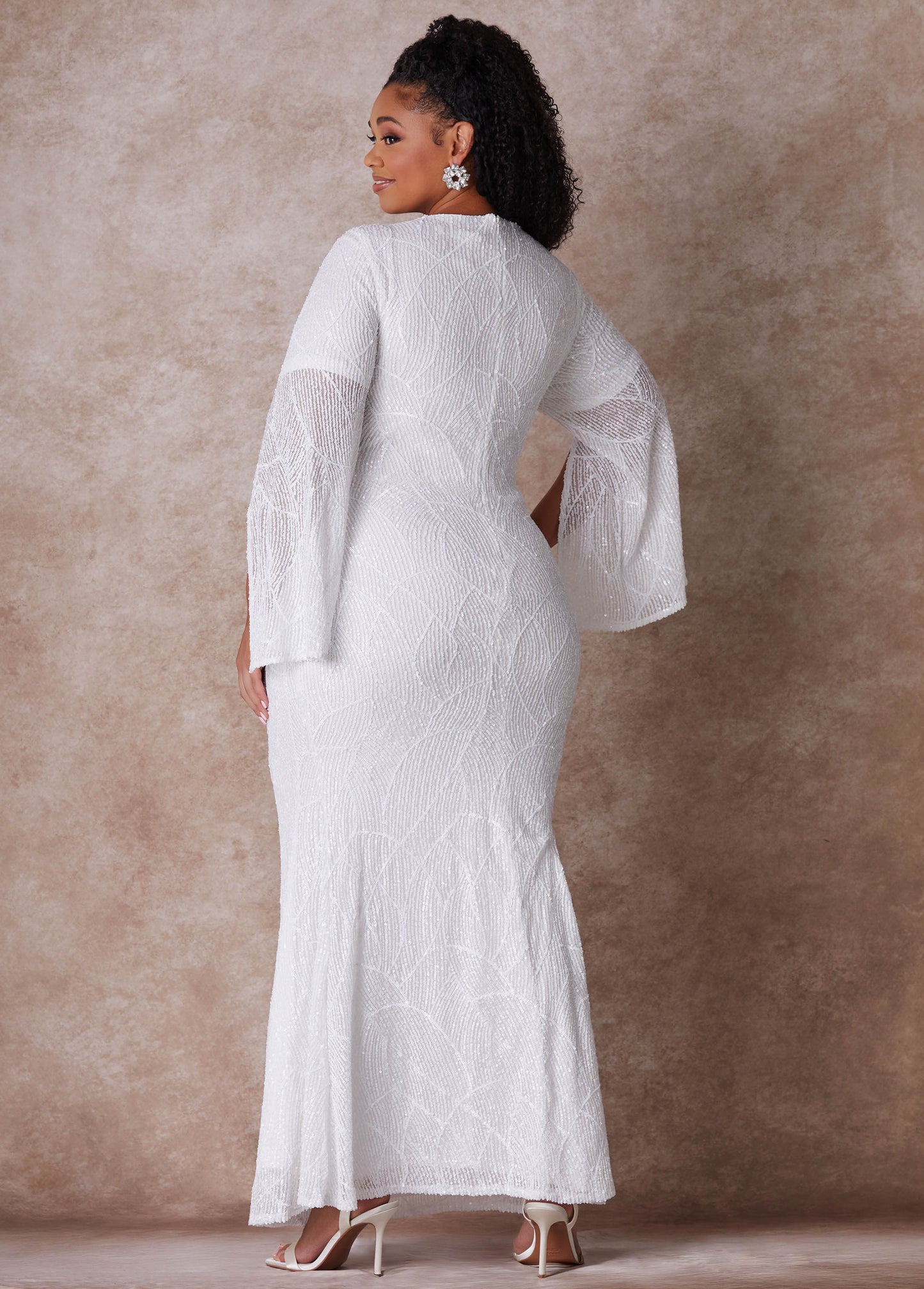 Ashley Stewart The Cora Wedding Gown Egret