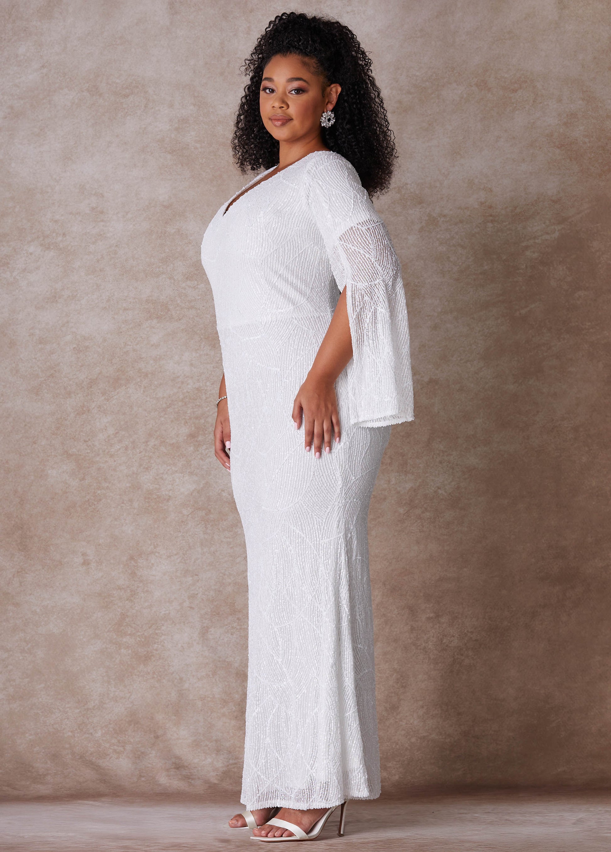 Ashley Stewart The Cora Wedding Gown Egret