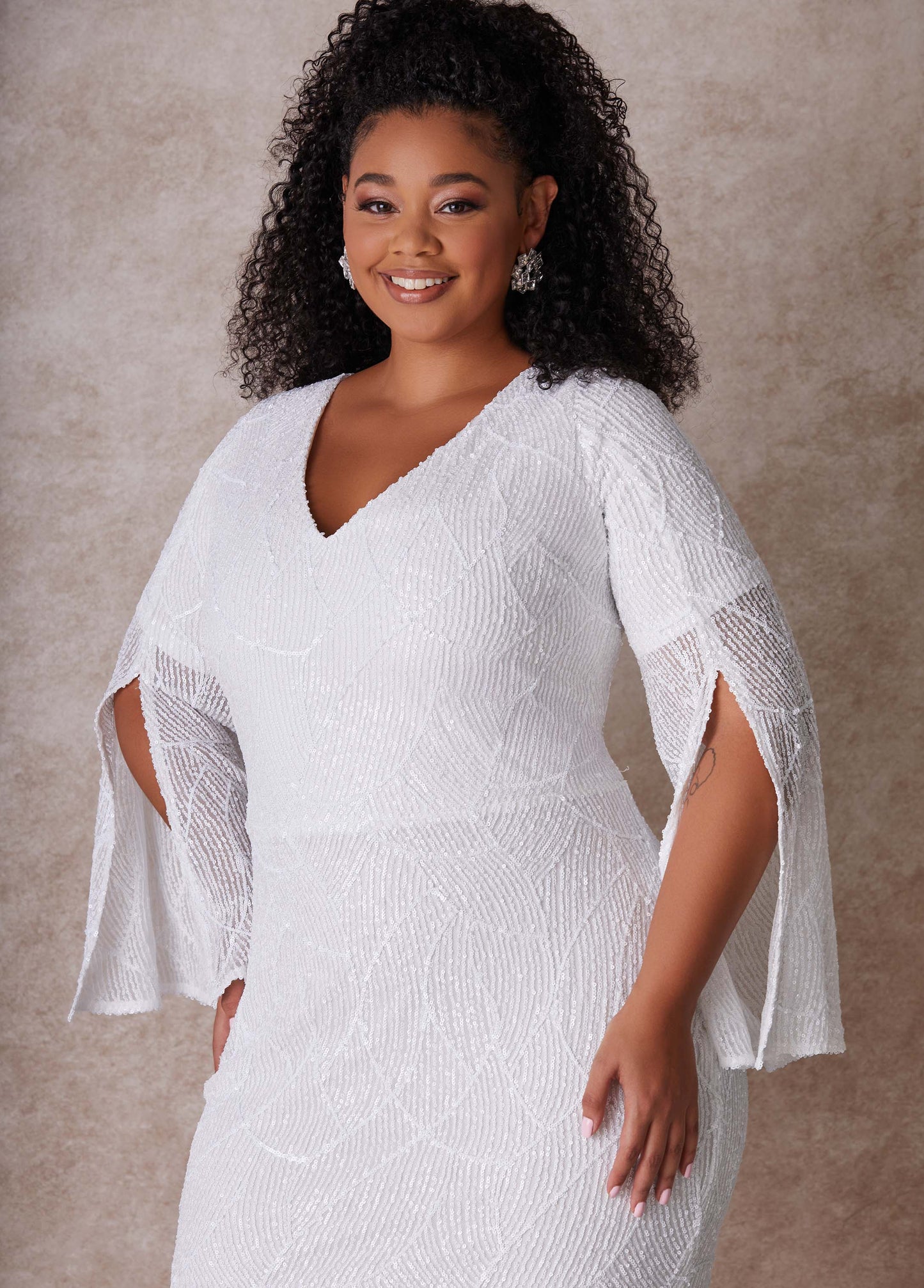 Ashley Stewart The Cora Wedding Gown Egret