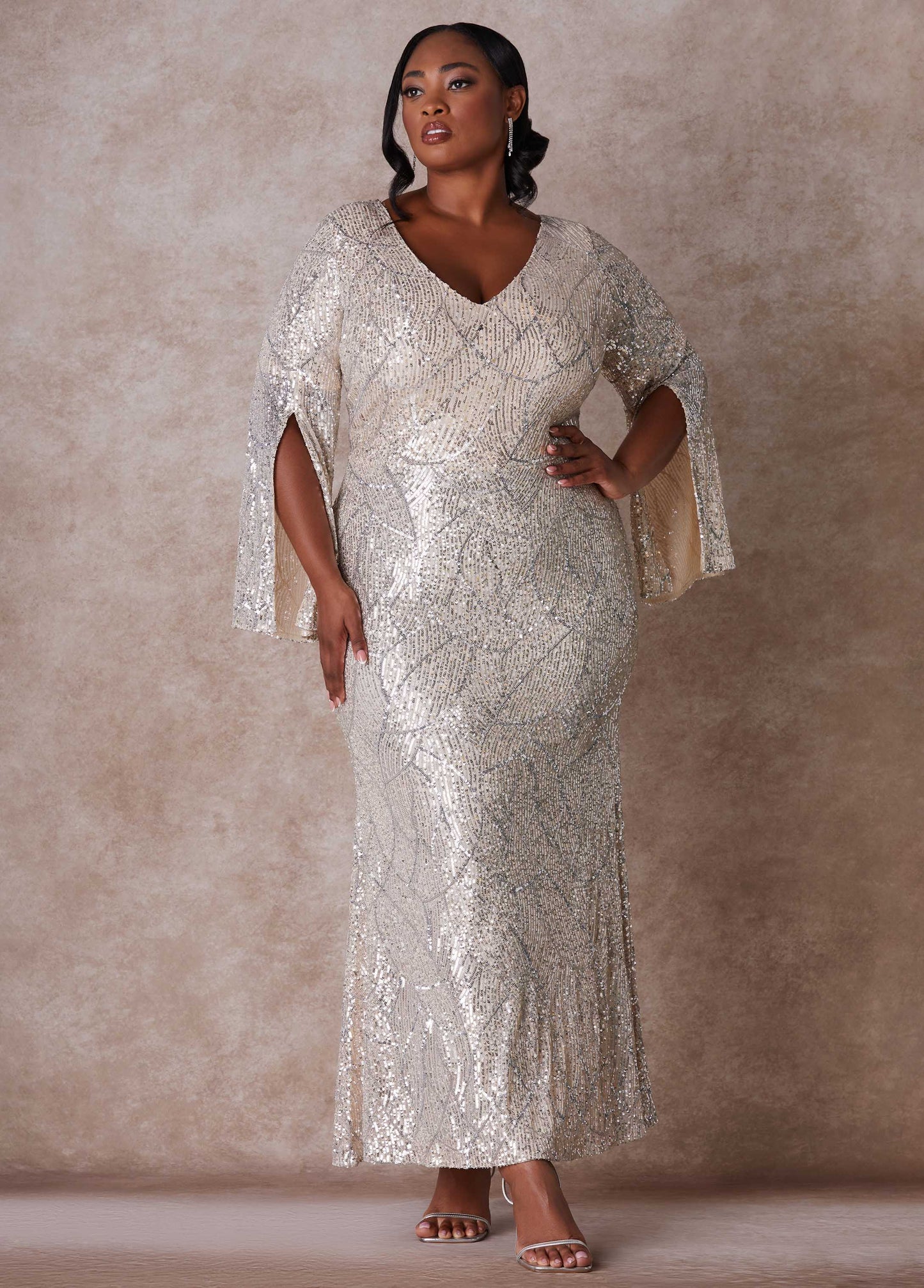 Ashley Stewart The Cora Wedding Gown Egret