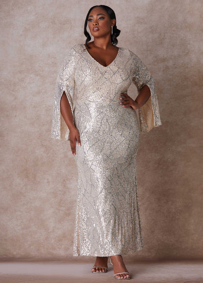 Ashley Stewart The Cora Wedding Gown Egret