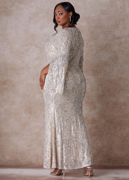 Ashley Stewart The Cora Wedding Gown Egret