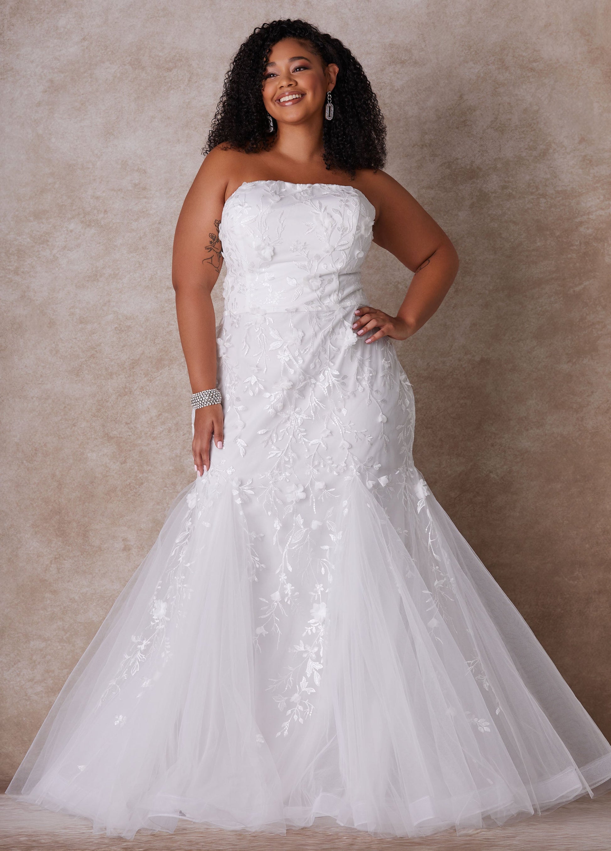 Ashley Stewart The Rochelle Wedding Gown Egret