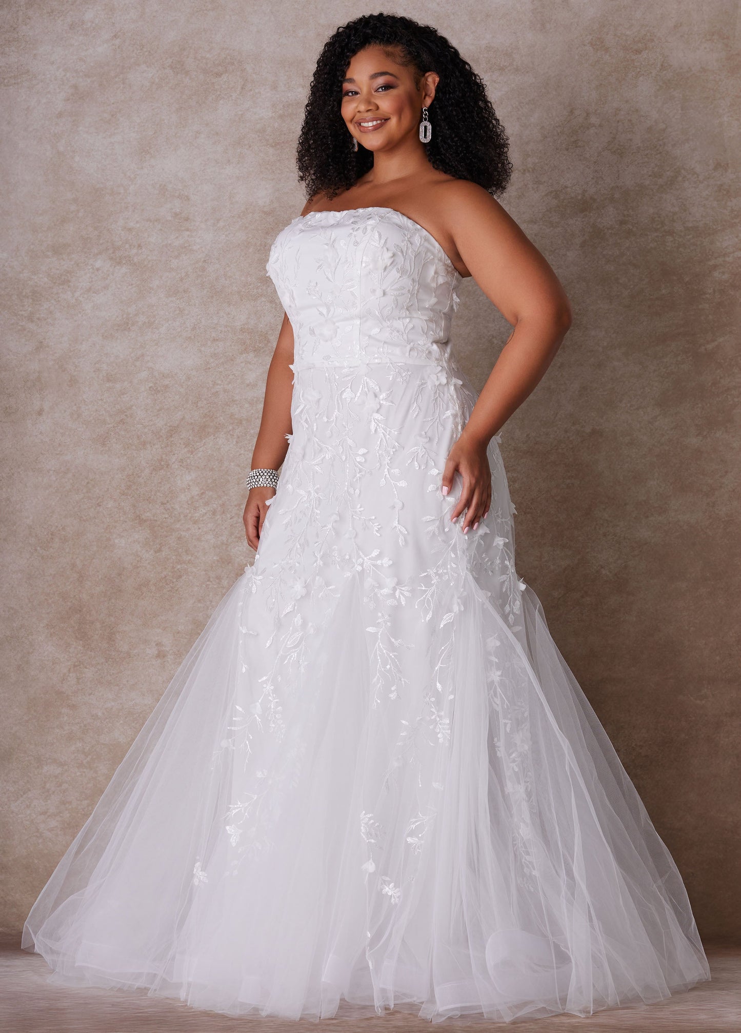Ashley Stewart The Rochelle Wedding Gown Egret