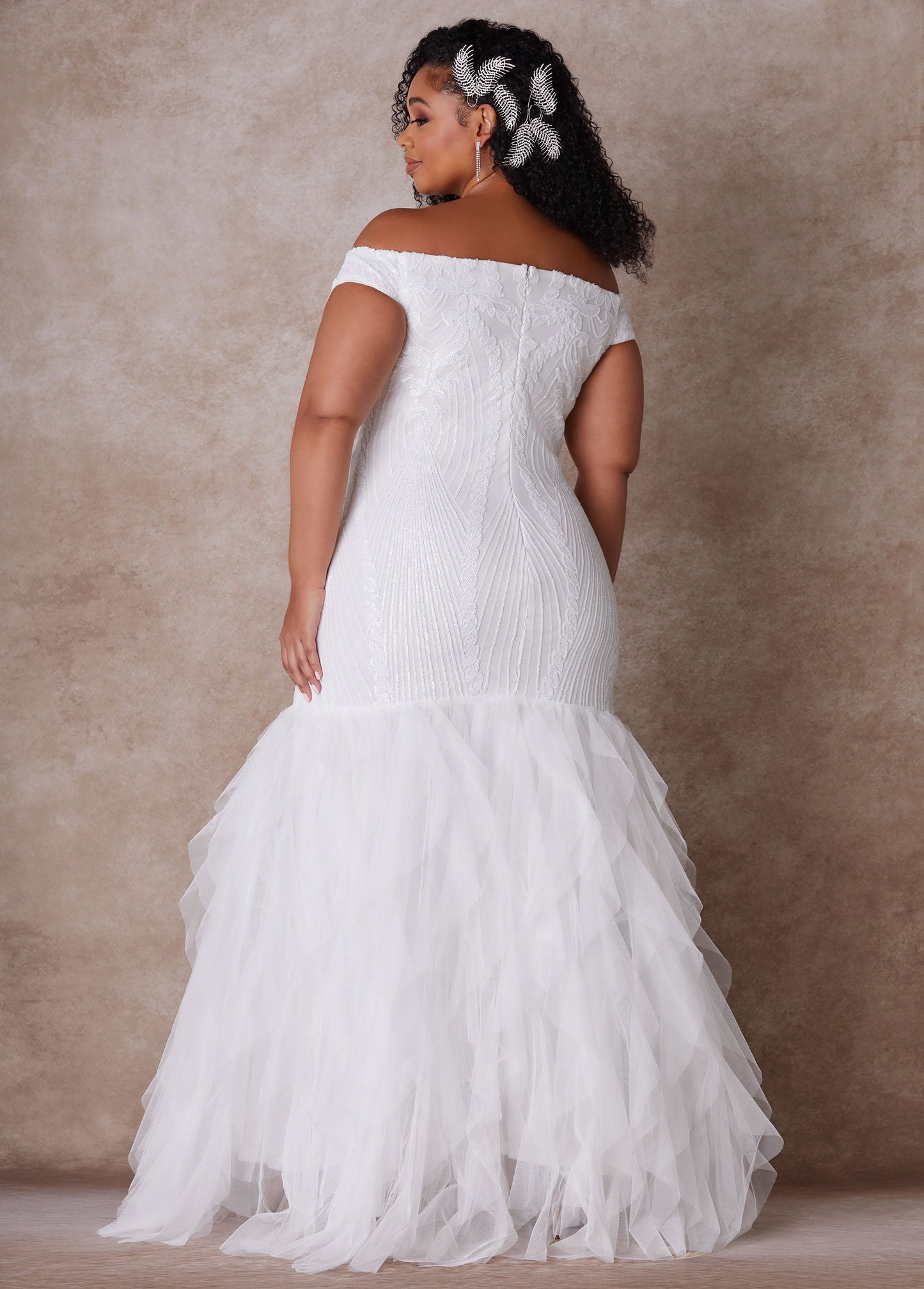 Ashley Stewart The Brynn Wedding Gown Egret